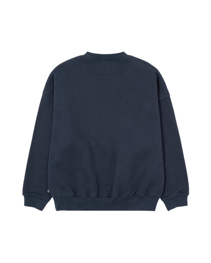 HUF x EVISEN SUSHI CREW FLEECE - NAVY