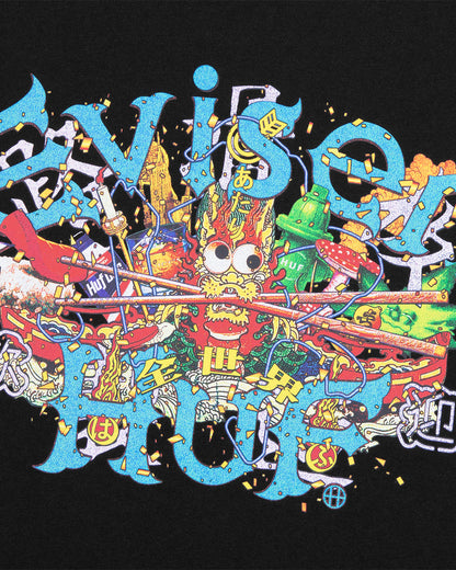 HUF x EVISEN DRAGON S/S TEE - BLACK