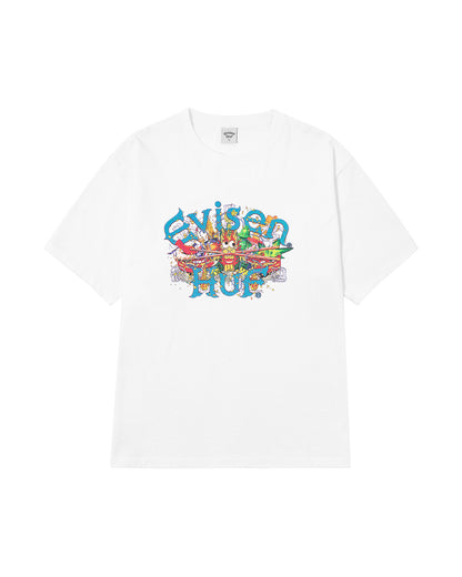 HUF x EVISEN DRAGON S/S TEE - WHITE