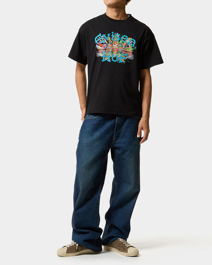 HUF x EVISEN DRAGON S/S TEE - BLACK