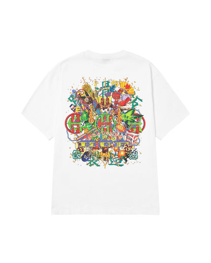 HUF x EVISEN HUF ALLSTAR S/S TEE - WHITE