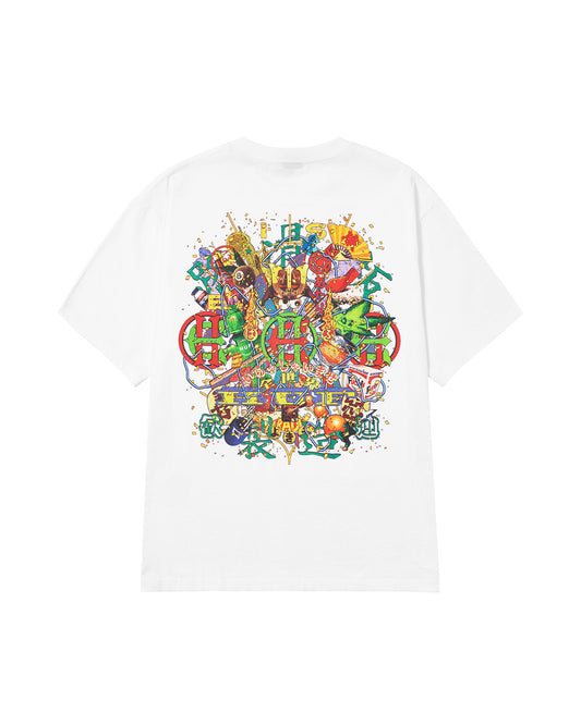 HUF x EVISEN HUF ALLSTAR S/S TEE - WHITE