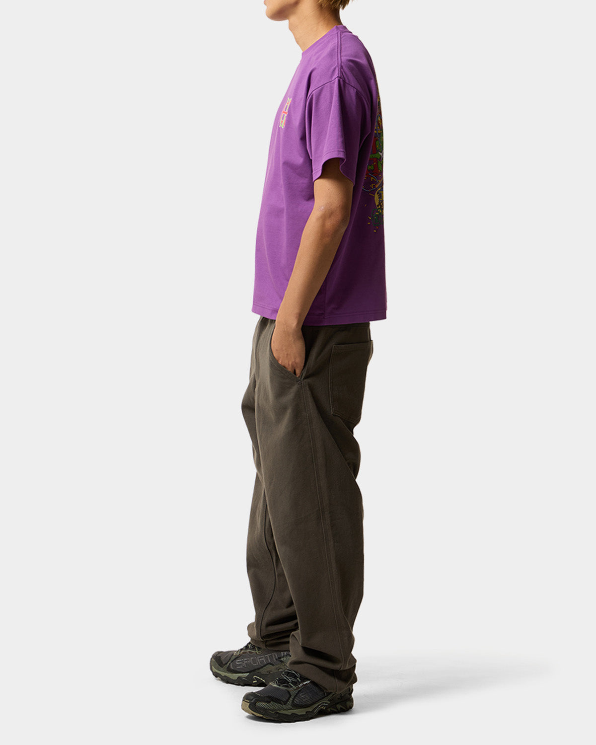 HUF x EVISEN HUF ALLSTAR S/S TEE - PURPLE