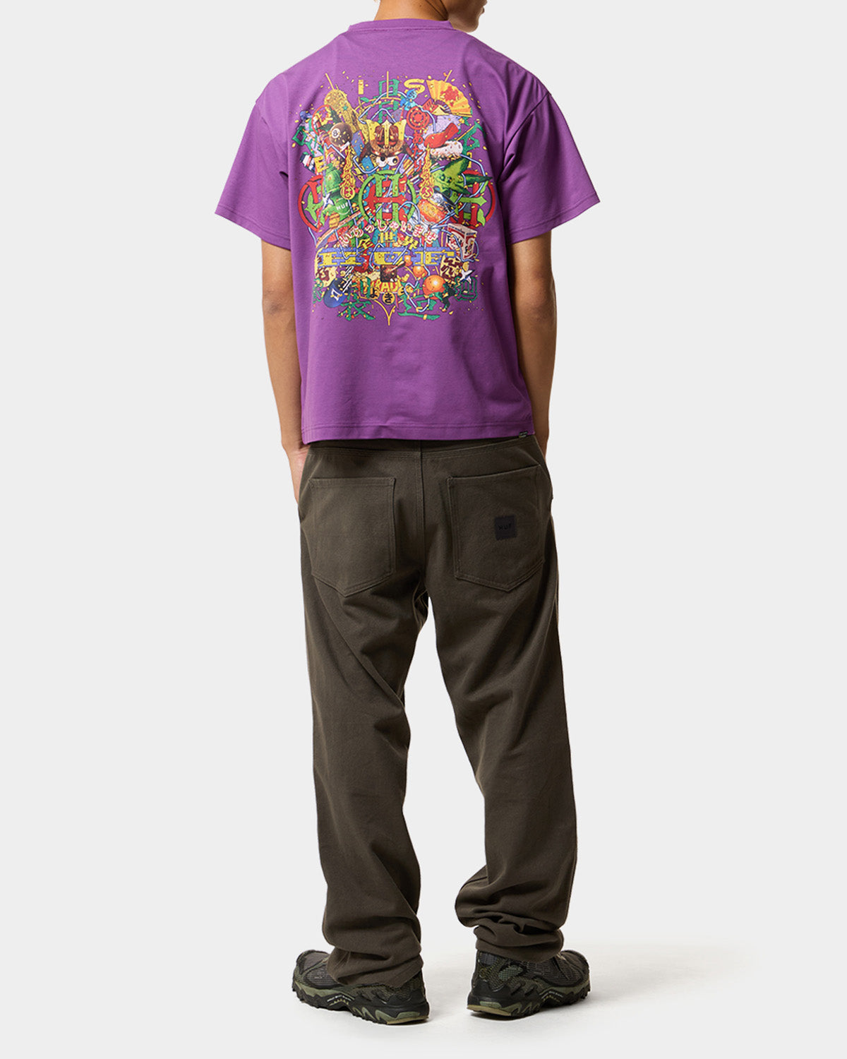 HUF x EVISEN HUF ALLSTAR S/S TEE - PURPLE