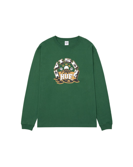 HUF x EVISEN HUFUJI L/S TEE - DARK GREEN