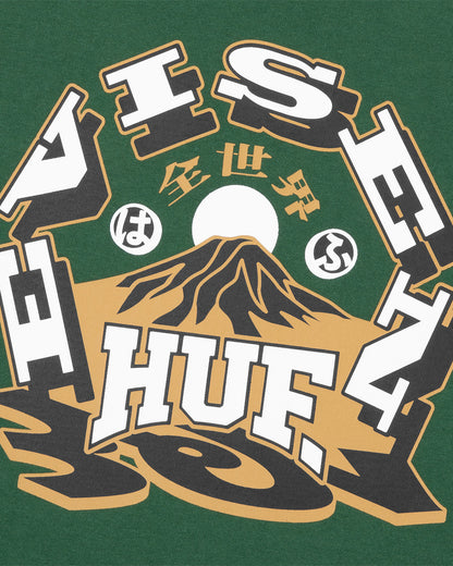 HUF x EVISEN HUFUJI L/S TEE - DARK GREEN