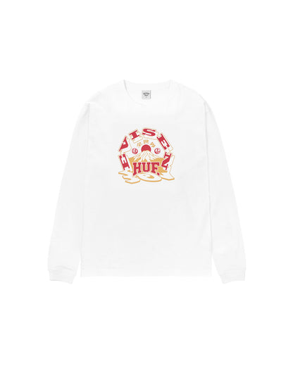 HUF x EVISEN HUFUJI L/S TEE - WHITE