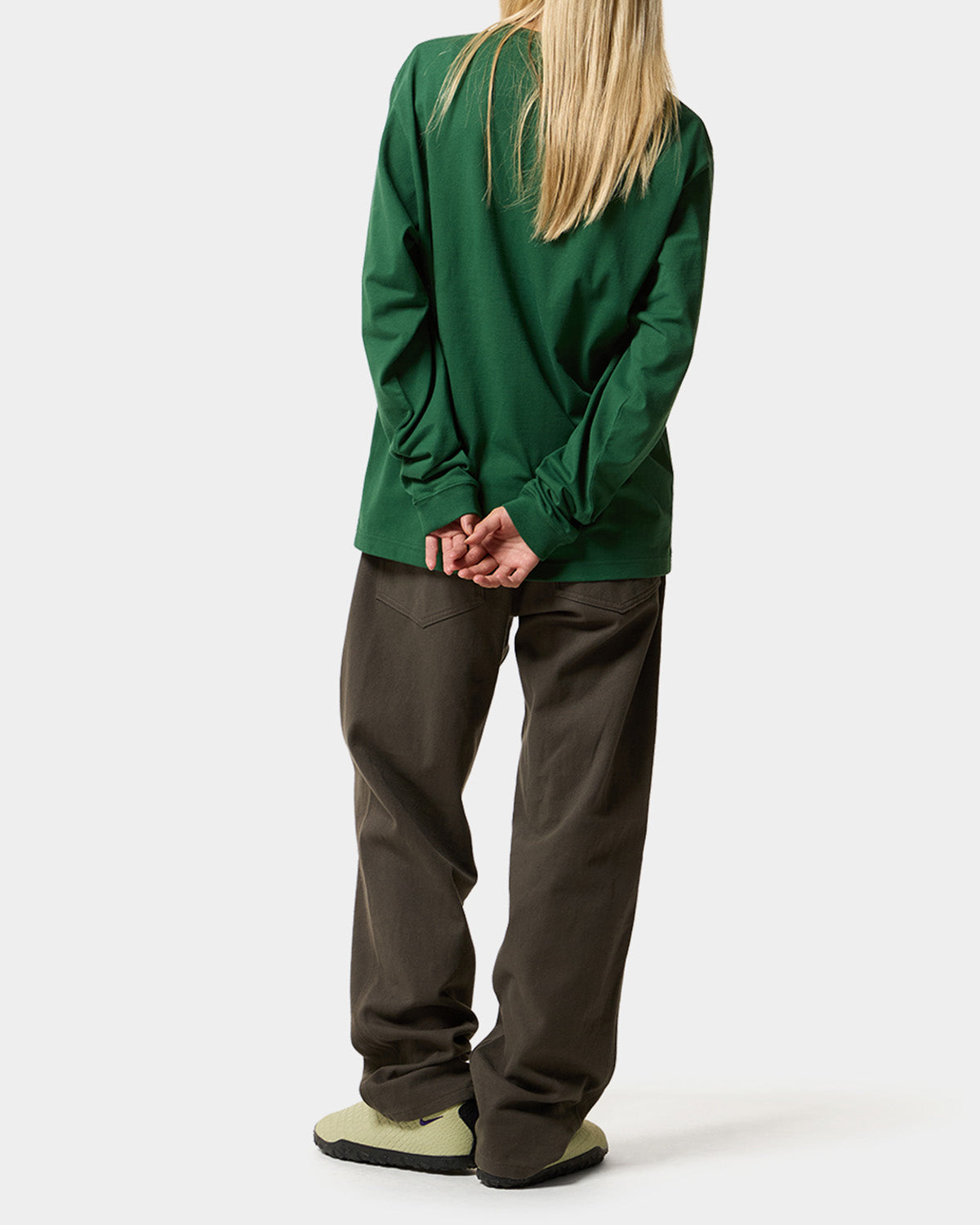 HUF x EVISEN HUFUJI L/S TEE - DARK GREEN