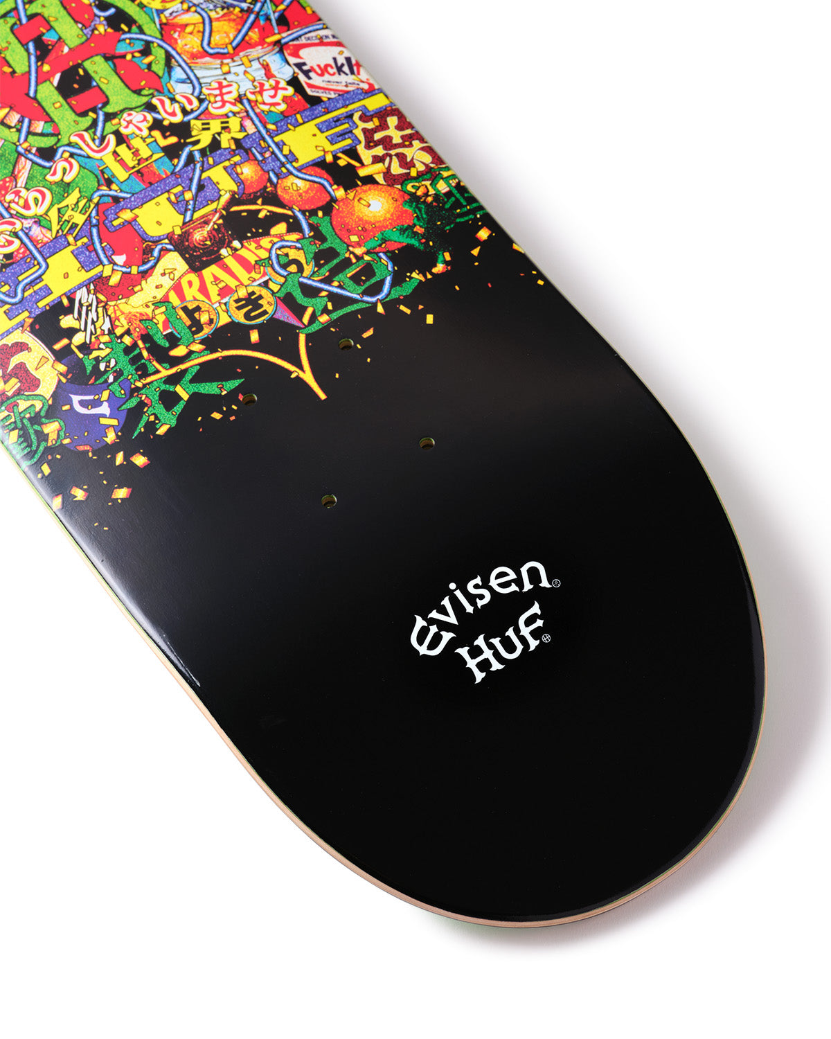 スケートボード EVISEN SKATEBOARDS 7.75 DECK EVISEN 7.75インチ EVI-LOGO WHITE MELLOW CONCAVE 7.75