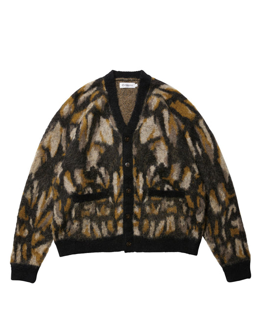 SKULL CAMO CARDIGAN - BLACK