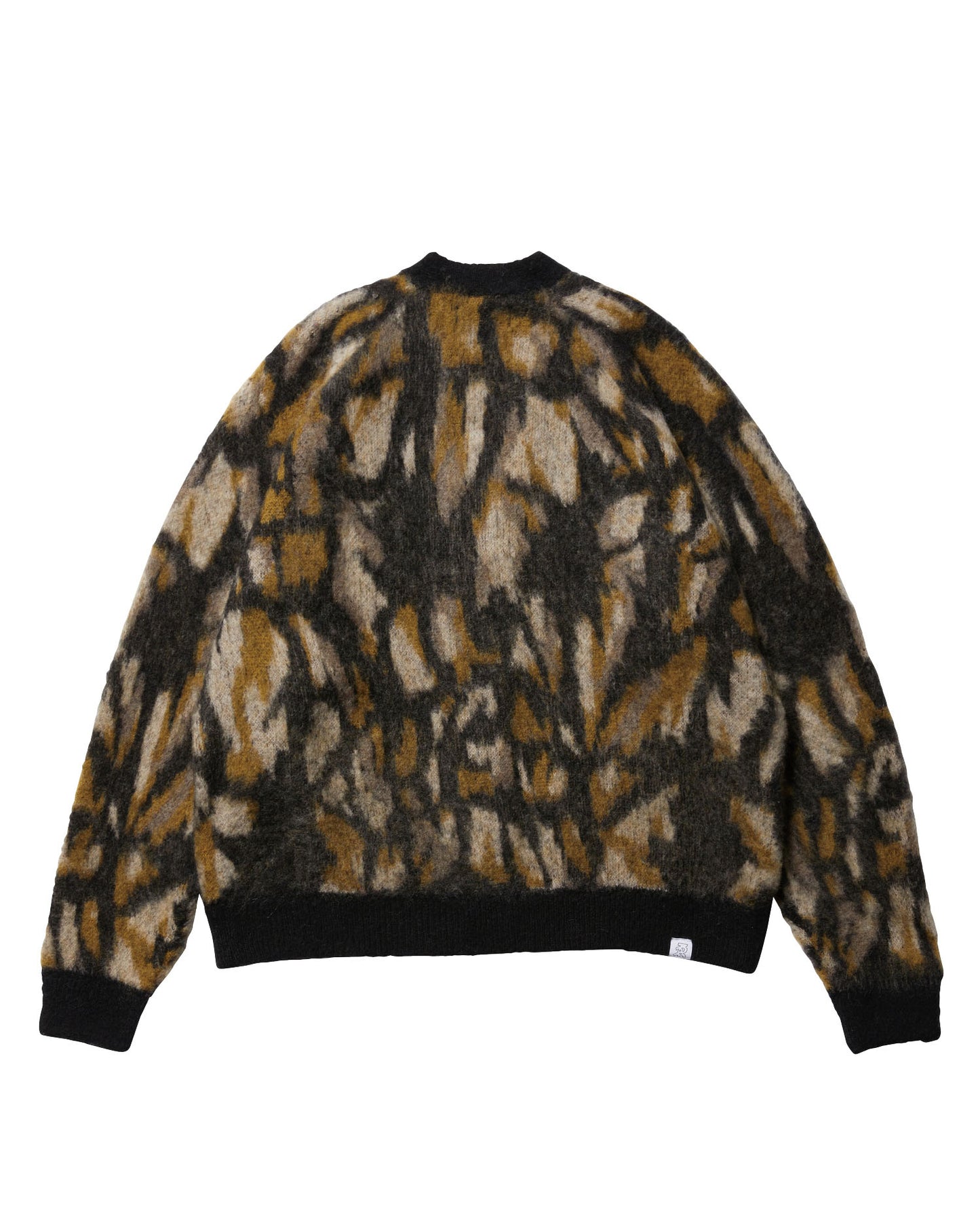 SKULL CAMO CARDIGAN - BLACK