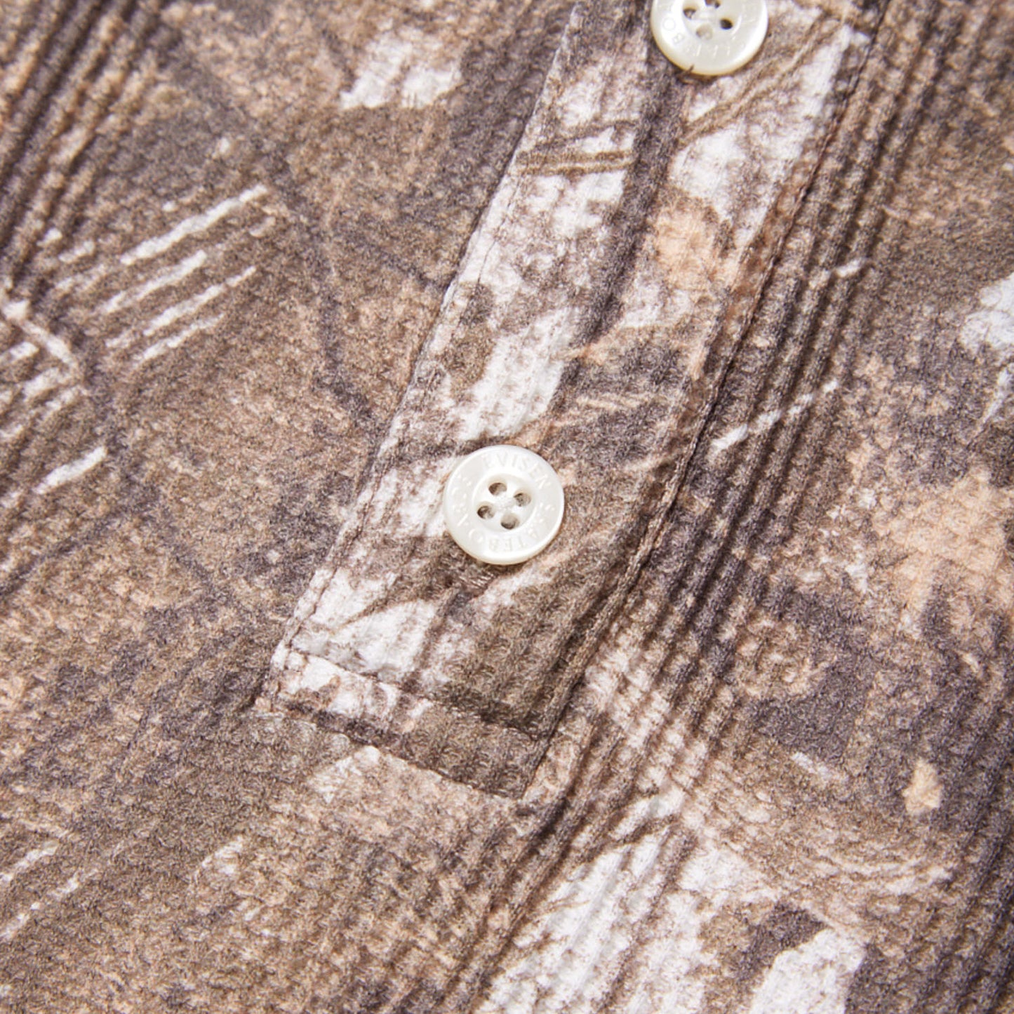 SUSHI CAMO HENLEY NECK THERMAL - BEIGE CAMO