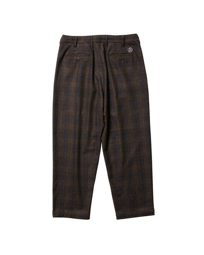 WOOL BOHEMIAN PANTS - BLACK PLAID