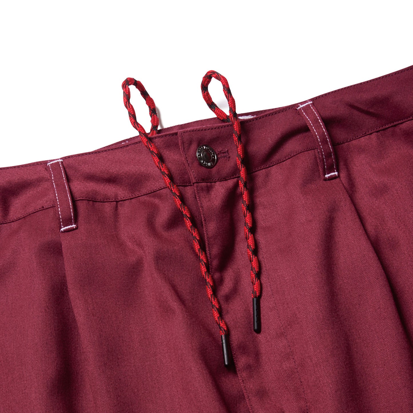 TWILL BOHEMIAN PANTS - BURGUNDY