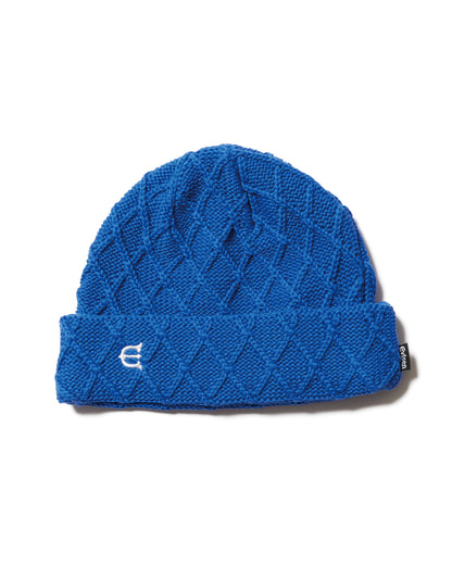 E LOGO BEANIE - BLUE