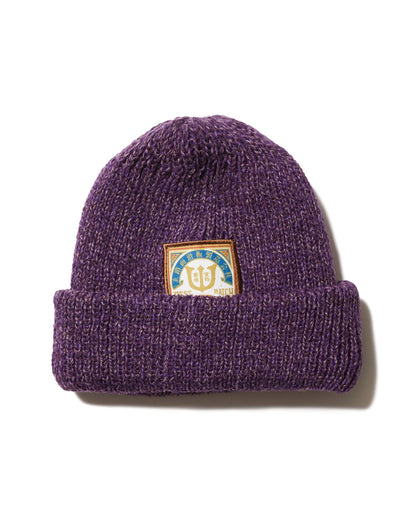 BEST MATCH LABEL BEANIE - PURPLE