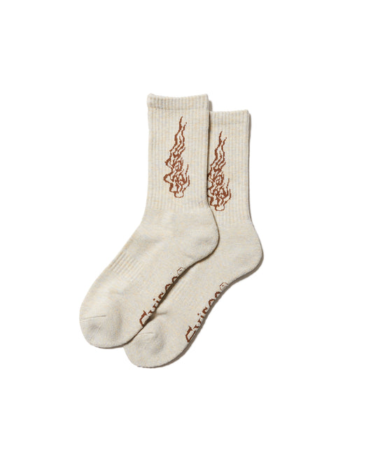 EYE FIRE SOCKS - IVORY