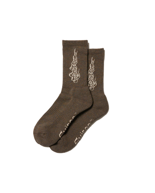 EYE FIRE SOCKS - BROWN