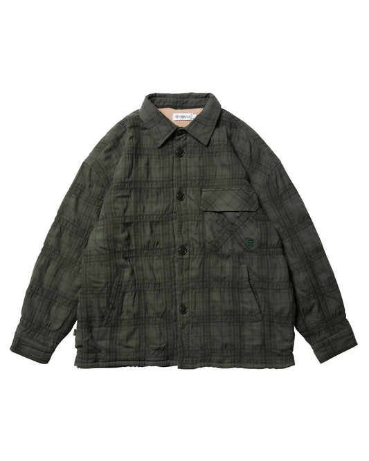 SHAO PLAID FLEECE JACKET - GREEN