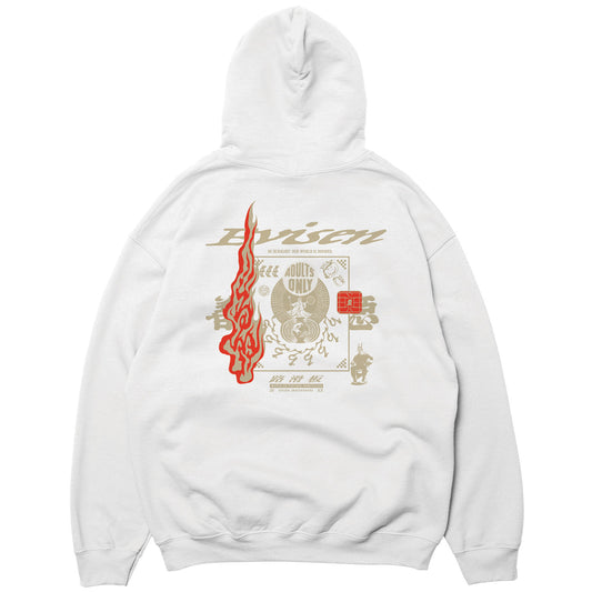 NEO ADULTS ONLY HOODIE - WHITE