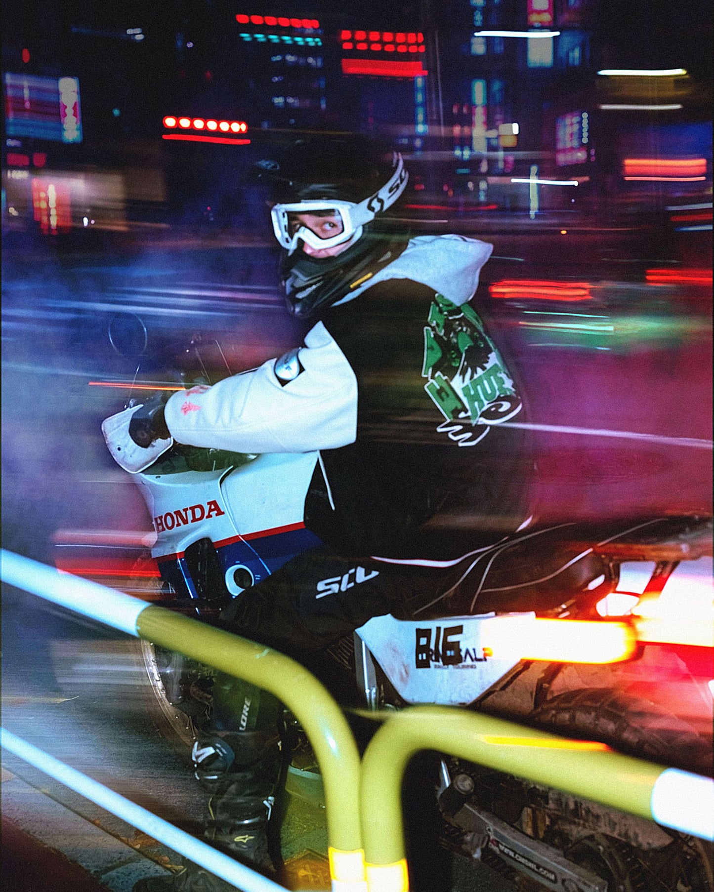 HUF x EVISEN STADIUM LOGO JACKET - BLACK