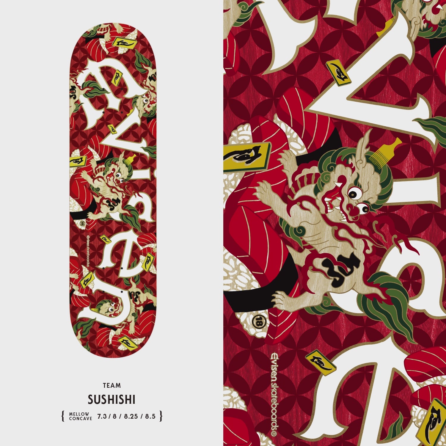 SUSHISHI – Evisen Skateboards ゑ (エビセン スケートボード