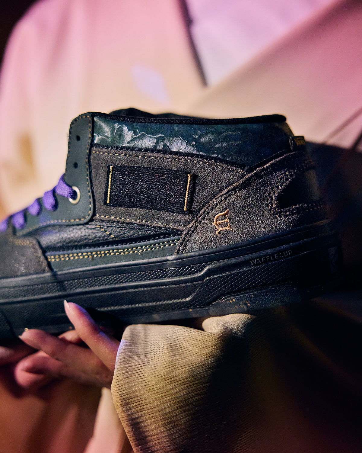 VANS x EVISEN SKATE HALF CAB WAFFLECUP - EVISEN BLACK/AFTER DARK