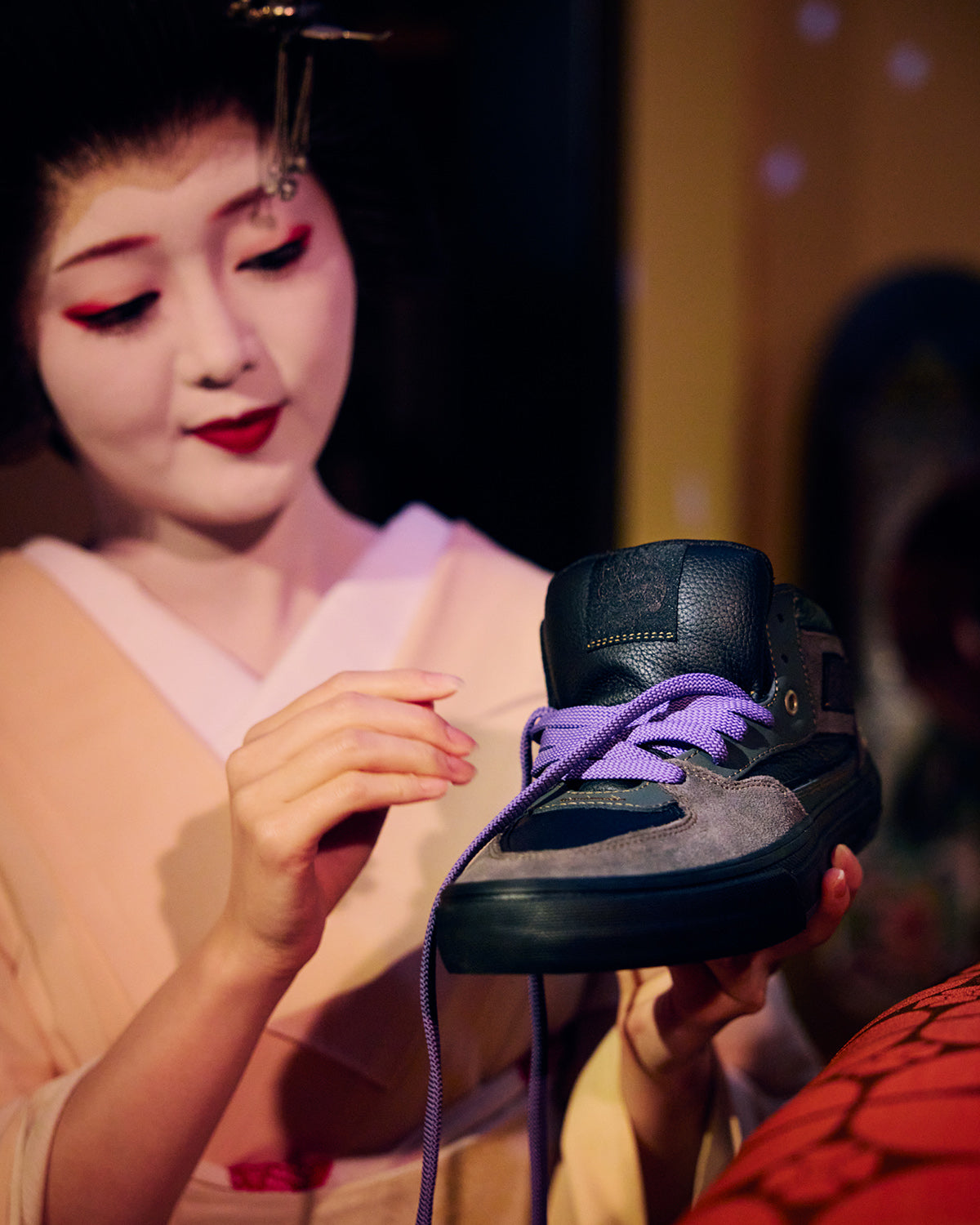 VANS x EVISEN SKATE HALF CAB WAFFLECUP - EVISEN BLACK/AFTER DARK
