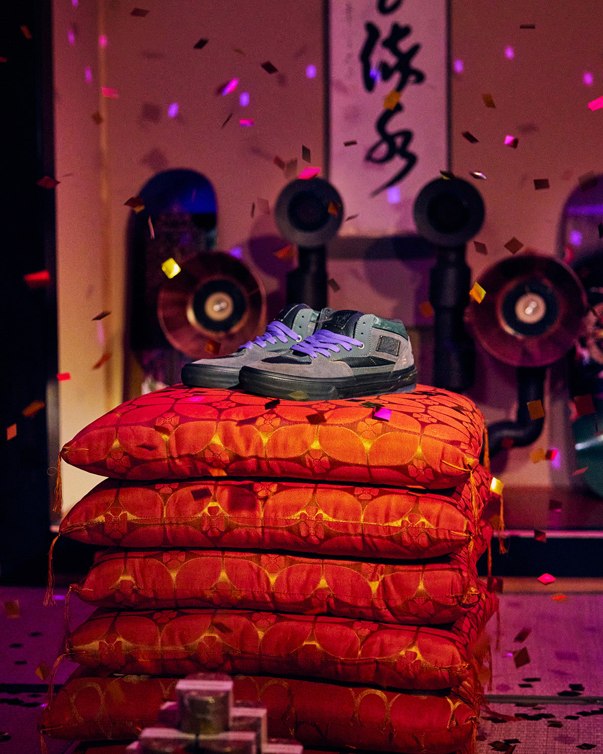 VANS x EVISEN SKATE HALF CAB WAFFLECUP - EVISEN BLACK/AFTER DARK